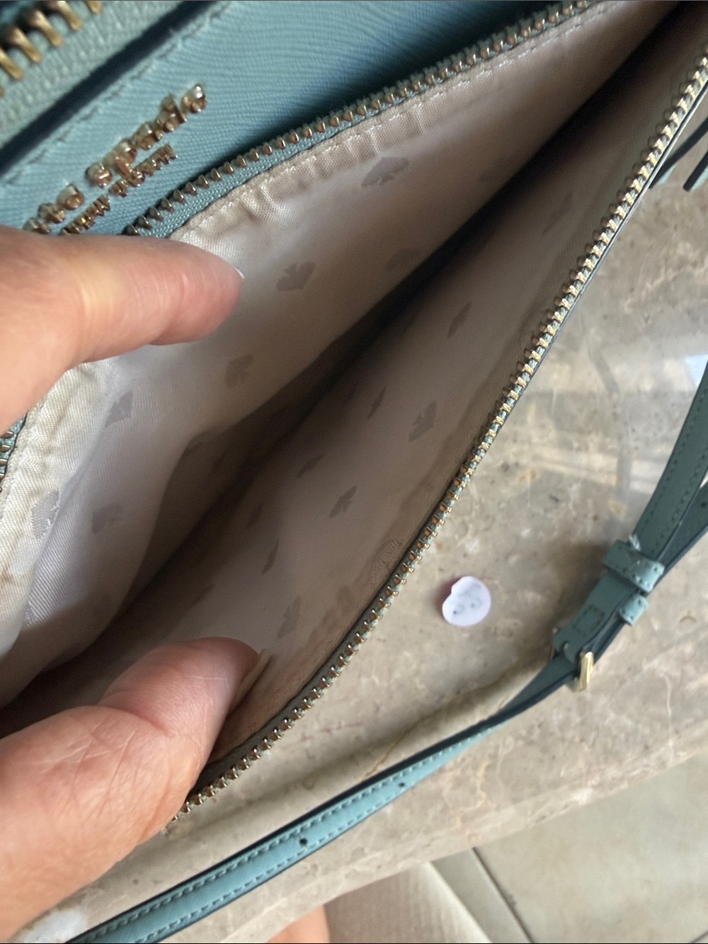 kate spade Pale Blue Leather Crossbody Bag - Picture 10 of 10